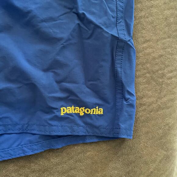 Patagonia Swim Trunks Board Shorts Mens Size L Blue Stone Nylon Activewear - Picture 2 of 5
